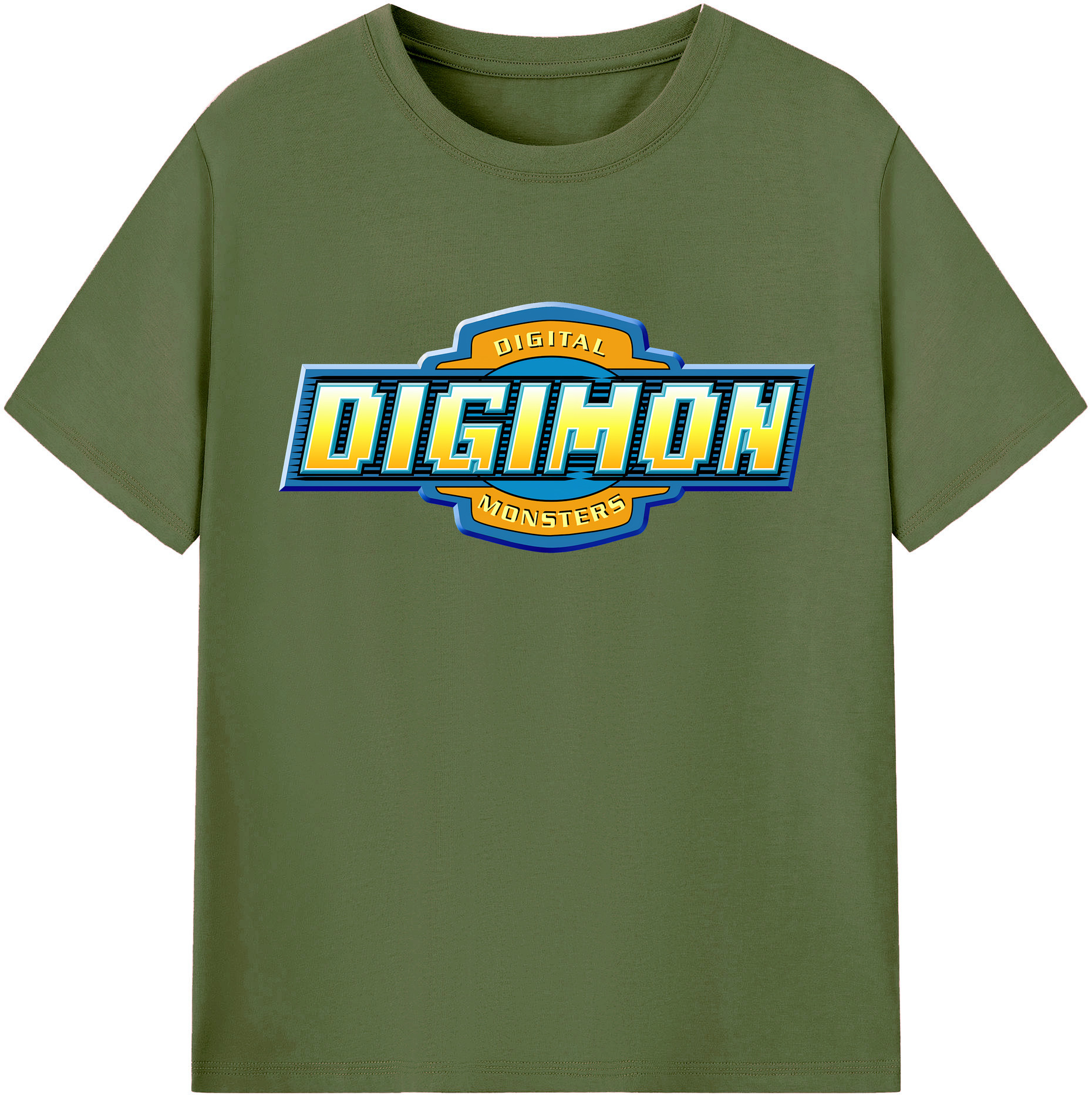 （画像用） Digimon デジタルモンスター/デジモン 綿100％半袖Tシャツ（フロントプリント）